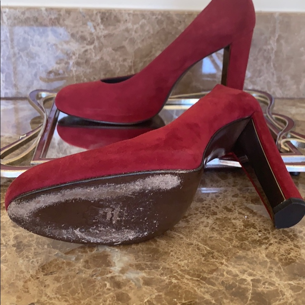 Stuart Weitzman suede pumps, sz 8 1/2 M - Picture 5 of 7